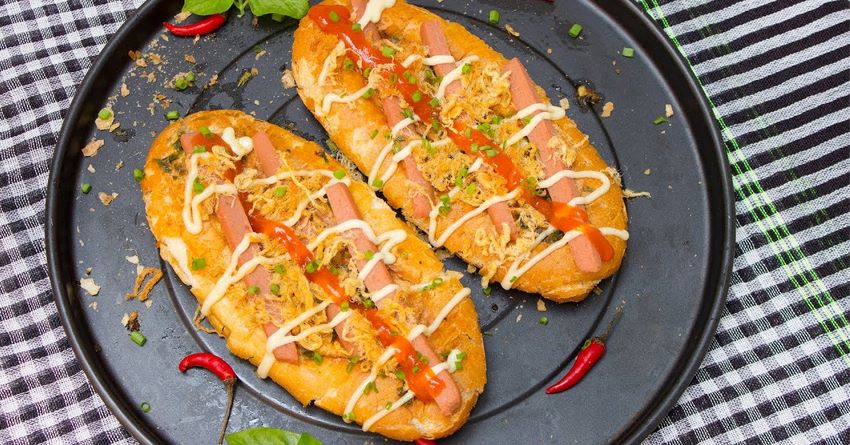 công thức làm bánh mì nướng muối ớt