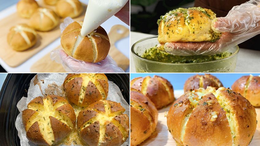 mách bạn cách làm bánh mì bơ tỏi phomai