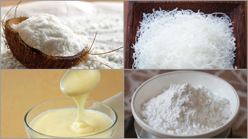 nguyên liệu làm bánh mì nho dừa