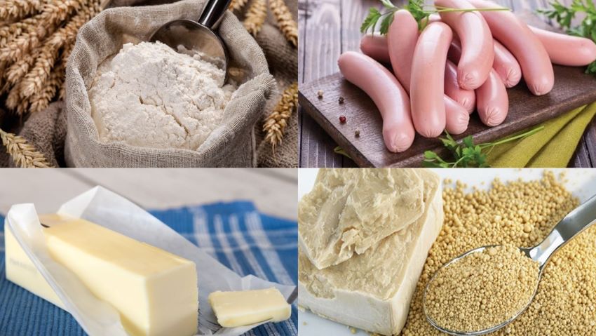 nguyên liệu làm bánh mì cuộn xúc xích