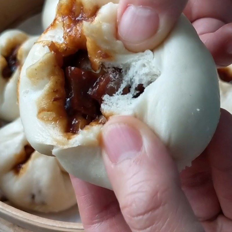 thành phẩm bánh bao xá xíu