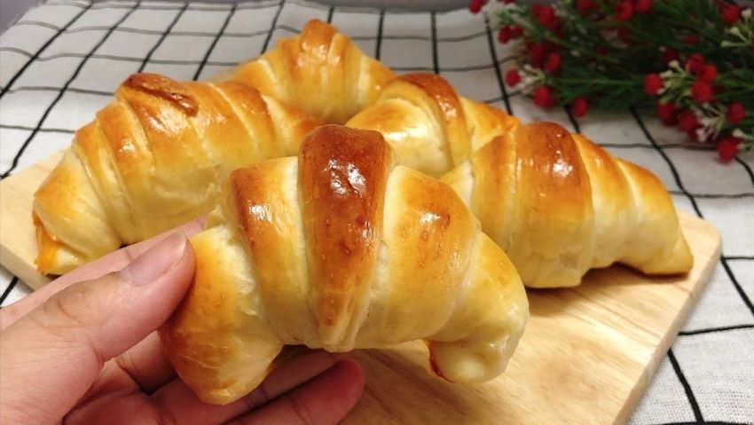 bánh mì cua phô mai sau khi nướng