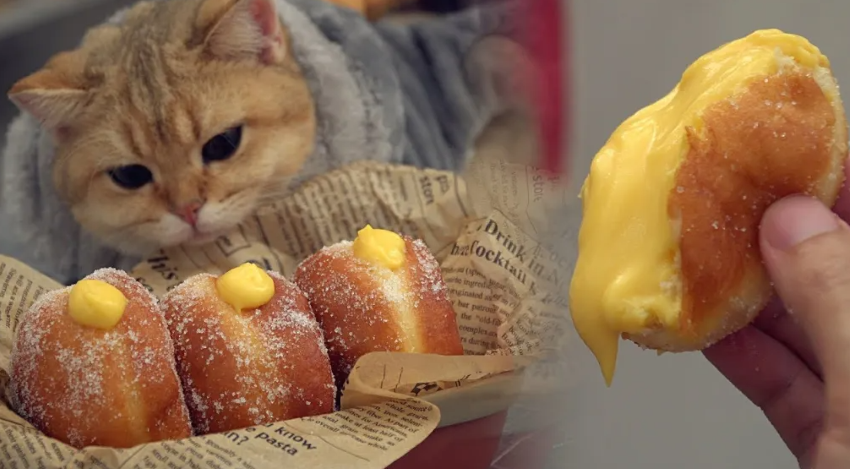 Cách Làm Bánh Donut Kem Trứng Không Cần Lò Nướng