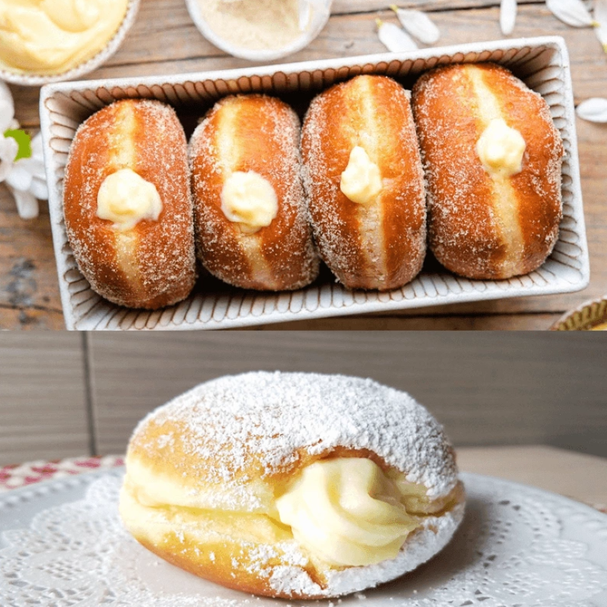 Cách Làm Bánh Donut Kem Trứng Không Cần Lò Nướng