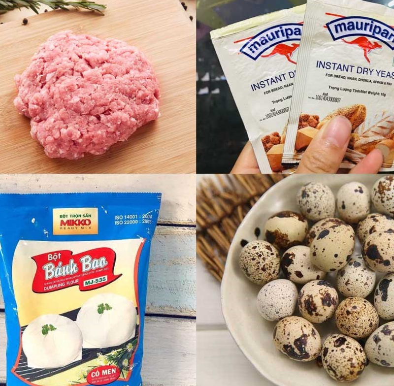 Cách Làm Bánh Bao Nhân Thịt Trứng Cút Ngon Dinh Dưỡng
